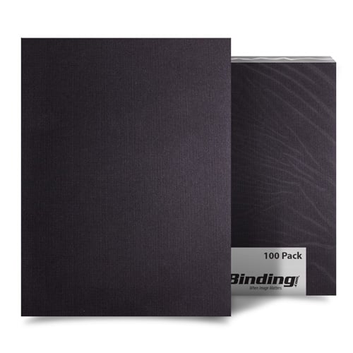 Black Linen Square Corner Cover Paper
