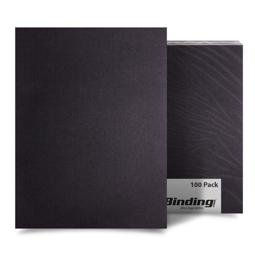 Black Linen 9" x 11" Index Allowance Covers - 100pk (MYLC9X11BK) Image 1