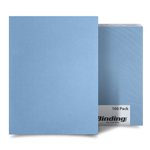 Light Blue Linen 11" x 17" Covers - 100pk (MYLC11X17LBL) Image 1