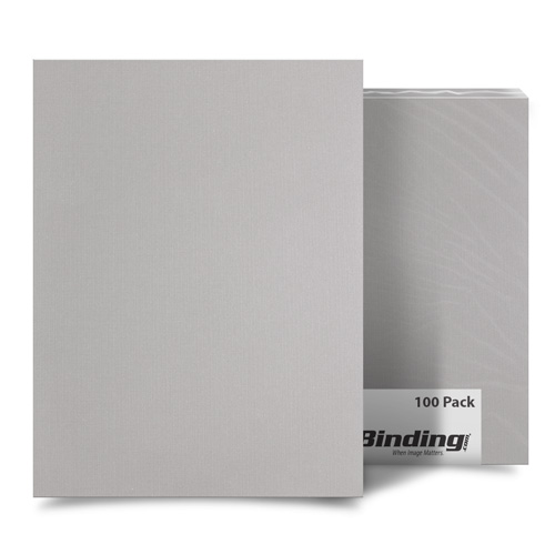 Light Gray Linen 5.5" x 8.5" Half Size Covers - 100pk (MYLC5.5X8.5LGY), Covers Image 1