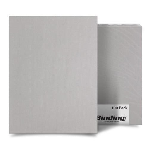 Light Gray Linen 11" x 17" Covers - 100pk (MYLC11X17LGY) Image 1