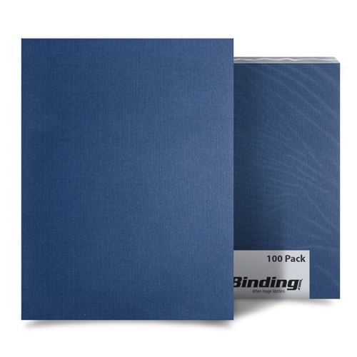 Navy Blue Linen 8.5" x 14" Legal Size Covers - 100pk (MYLC8.5X14NV) Image 1
