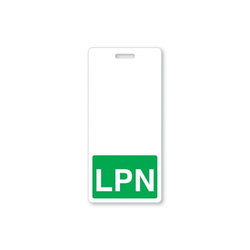 LPN Vertical Badge Buddies (Green Bar/White Text) - 25pk (1350-2135)