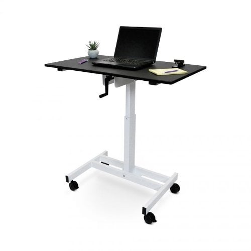 Luxor 40" Single-Column Crank Stand Up Desk - STANDUP-SC40-WB (STANDUPSC40WB)
