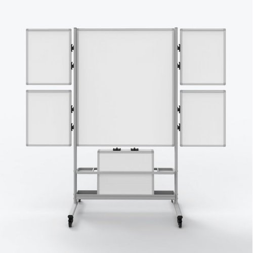 Luxor Collaboration Station Two-Sided Magnetic Mobile Whiteboard (COLLAB-STATION), Boards Image 1