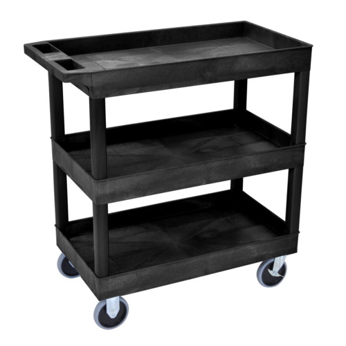 Two Shelf Rolling Cart Image 1