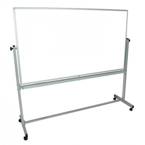 Luxor 60" x 40" Reversible Magnetic Steel Mobile Whiteboard (MB6040WW) - $169.19 Image 1