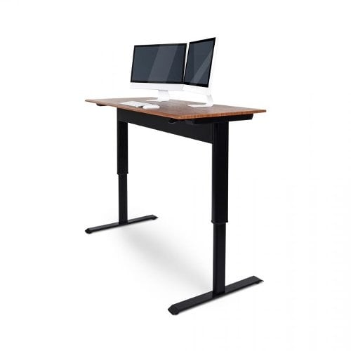 Luxor Pneumatic Adjustable-Height Standing Desk (SPNF-BK/TK) Image 1