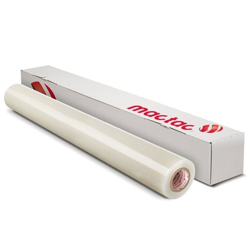 Mactac Permacolor PermaFlex PF6300 5mil 53.9" x 164' Clear PVC Textured Overlaminate (PF6315) Image 1