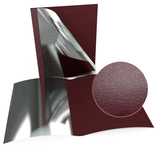 3/8" Maroon Leatherette Regency Clear Front Thermal Covers - 100pk (SO800T380MRC), Binding Supplies Image 1