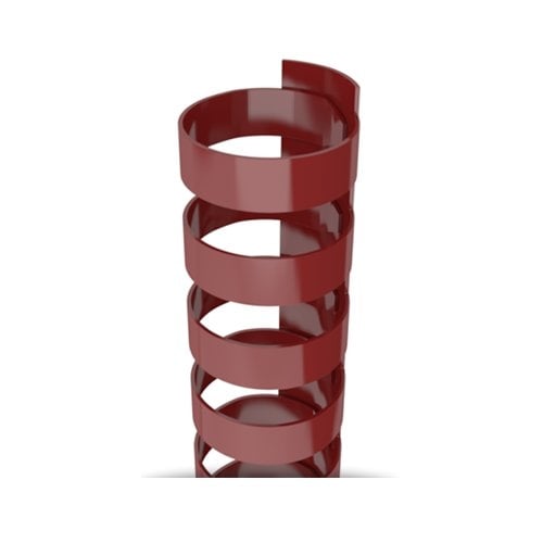 5/8" Maroon Plastic 24 Ring Legal Binding Combs - 100pk (TC580LEGALMRN) Image 1