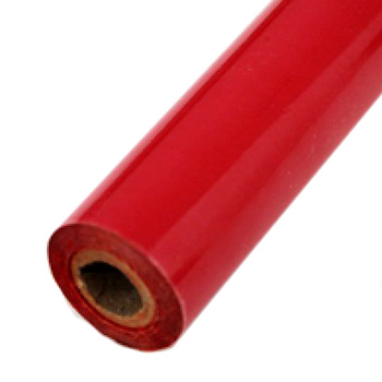 6" x 200' Matte Red Hot Stamp Foil Roll (1/2" Core) (MYBF1486X200F) - $46.39 Image 1
