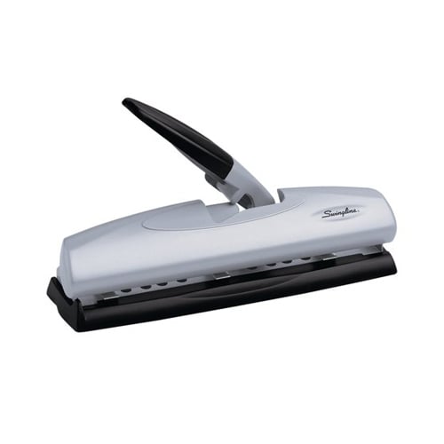 Swingline Black/Silver LightTouch High Capacity 2-7 Hole Punch (SWI-74030) Image 1
