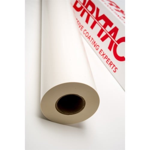 Drytac MultiTac White 25.5" x 150' Double-Sided Mounting Adhesive (MTACW25150) Image 1