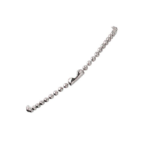 Silver 30" NPS Beaded Neck Chain - 100pk (MYIDNC30) Image 1