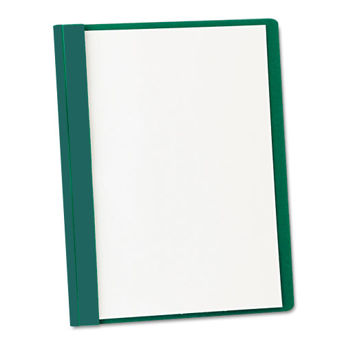 Oxford 1/2" Hunter Green Clear Front Standard Report Cover (ESS-55856) Image 1