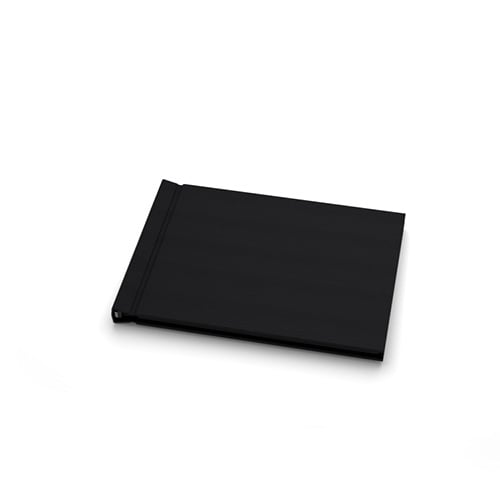 Pinchbook 5" x 7" Landscape Black Cloth Photobook Hardcovers - 10pk (PB57BLKCLLNW) - $54.29 Image 1
