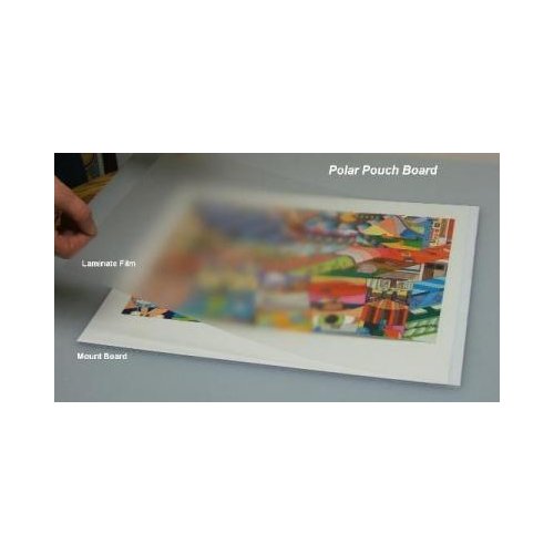 Polar Pressure Sensitive Foam Pouch Boards - 16" x 20.5" Matte White 10pk (80PPBFWM1620) Image 1