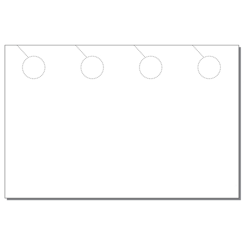 Zapco Print Your Own 4-up Door Hangers on 8.5" x 13" Paper - 250pk (ZAPDH224) Image 1