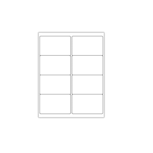 White Print Your Own 8-Up Adhesive Labels - 100 Sheets (ZAPALLD8) Image 1
