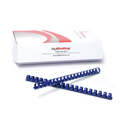 Blue Plastic Comb Binding Supplies Image 1