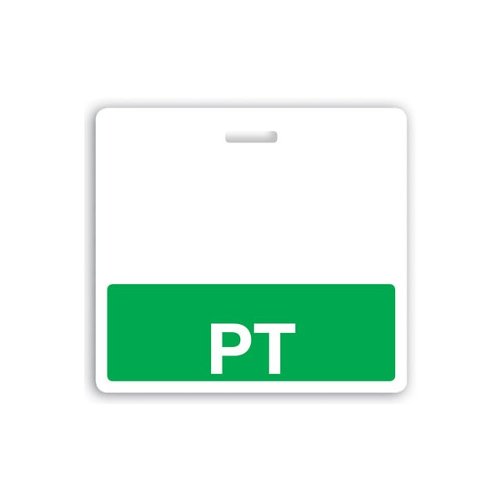 PT Badge Buddies (Green Bar/White Text) - 25pk (1350-21PTGRN)