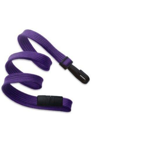 Purple Flat Braid Break-Away Lanyard with Narrow Hook - 100pk (2137-4095) Image 1