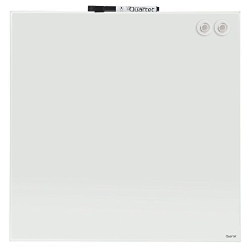 Quartet 17" x 17" White Magnetic Glass Frameless Dry-Erase Board (QRT-1717WGB) - $43.19 Image 1