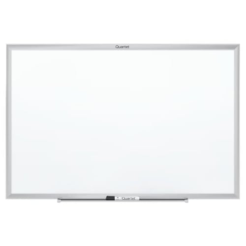 Quartet Standard Magnetic Whiteboard with Silver Frame (QRT-SMWSF) Image 1