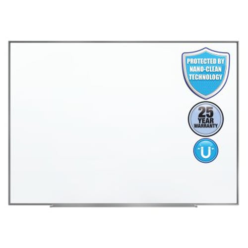 Quartet Fusion Nano-Clean 8' x 4' Magnetic Whiteboard with Silver Aluminum Frame (QRT-NA9648F) - $510.59 Image 1