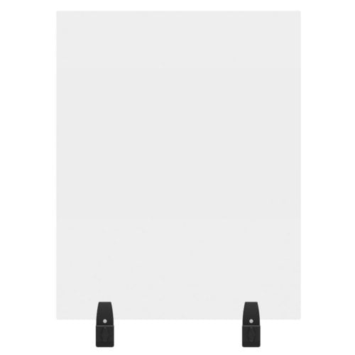 Luxor RECLAIM Clear Acrylic 24" x 30" Clamp-On Sneeze Guard Cubicle Wall Extender (DIVWT-2430C)
