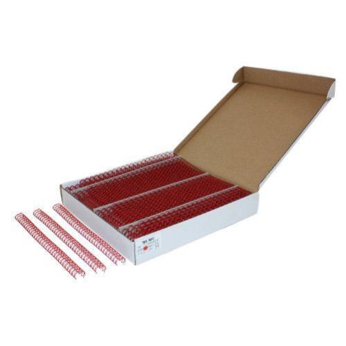 Red 1/2" 3:1 Pitch Twin Loop Wire - 100pk (W120RD) - $45.09 Image 1