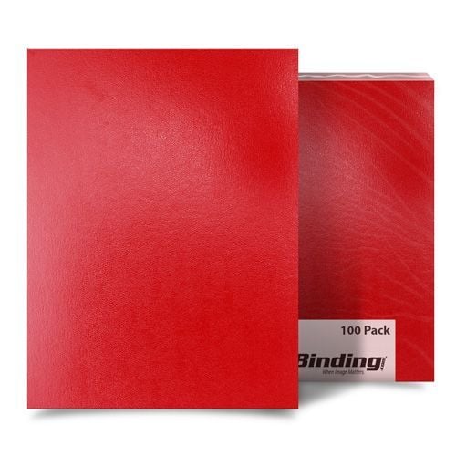 Red Sedona 17pt 8.75" X 11.25" Leatherette Covers - 100pk (03SEDONARDSQ), MyBinding brand Image 1