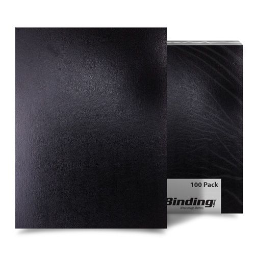 Black Sedona 17pt 8.5" x 14" Leatherette Covers - 100pk (03SEDONABKLE) Image 1