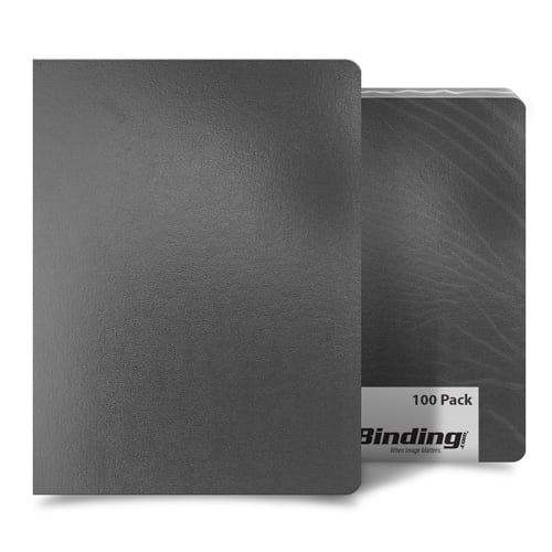 Dark Gray 8.75" x 11.25" Regency Leatherette Vinyl Covers - 100pk (FM8009C) Image 1