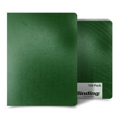 Green Sedona 17pt 8.75" x 11.25" Leatherette Covers (Round Corners) - 100pk (03SEDONAGNDD) Image 1