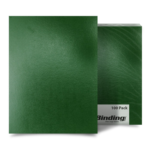 Dark Green 8.5" x 14" Regency Leatherette Vinyl Covers - 100pk (FM8006D), Fibermark Image 1