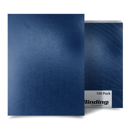Navy Blue Sedona 17pt 8.5" x 11" Leatherette Covers - 100pk (03SEDONANAAA) Image 1