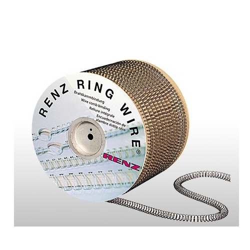 Renz 1/4" 3:1 Pitch Double Loop Ring Wire Spool (RZW31SP-140), Renz brand Image 1