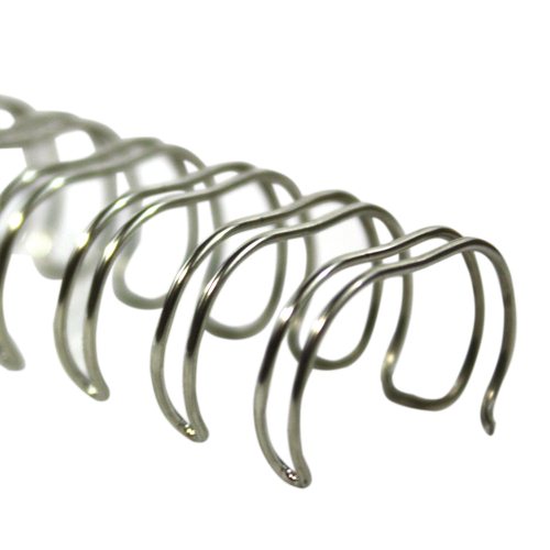 Renz Premium 1/2" Silver 3:1 Twin Loop Ring Wire - 100pk (RZ120SV) Image 1