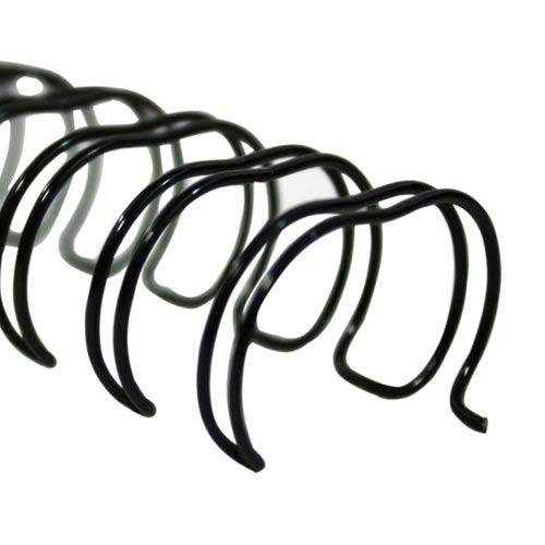 Renz Premium 3/4" Black 2:1 Twin Loop Ring Wire - 100pk (RZ340BK)