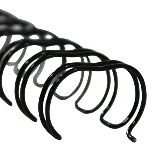 Renz Premium 5/8" Black 2:1 Twin Loop Ring Wire - 100pk (RZ580BK) - $56.69 Image 1