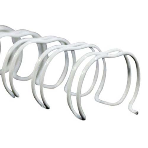 Renz Premium 5/8" White 2:1 Twin Loop Ring Wire - 100pk (RZ580WH) Image 1
