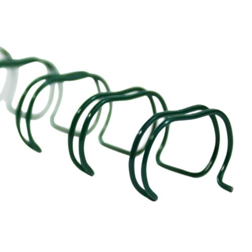 Renz Premium 7/16" Green 2:1 Twin Loop Ring Wire -100pk (RZ716GR21) Image 1