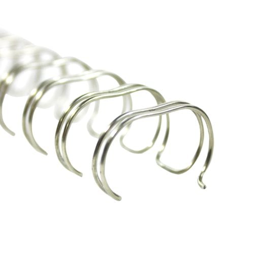 Renz Premium 9/16" Silver 2:1 Twin Loop Ring Wire - 100pk (RZ916SV21), Renz brand Image 1