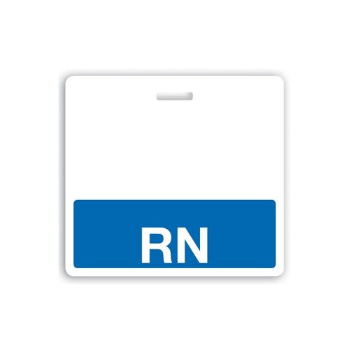RN Horizontal Badge Buddies (Blue Bar/White Text) - 25pk (1350-2130) Image 1