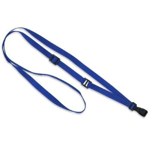 Royal Blue Adjustable Lanyard with No-Twist Plastic Hook - 100pk (MYID21372038) Image 1