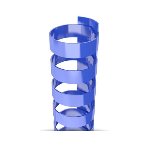 5/8" Royal Blue Plastic 24 Ring Legal Binding Combs - 100pk (TC580LEGALRBLU), Binding Supplies Image 1