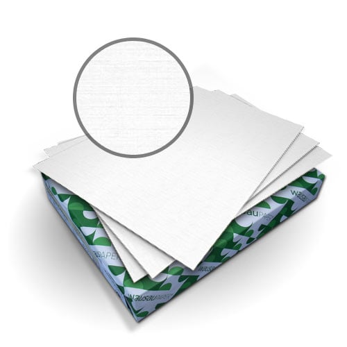 Neenah Paper Royal Linen Bright White 8.5" x 11" Covers With Windows - 50 Sets (MYRLC8.5X11BWW) Image 1