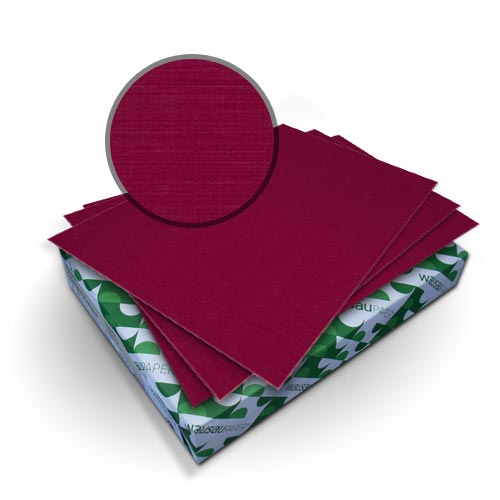 Neenah Paper Royal Linen Burgundy 8.75" x 11.25" Covers With Windows - 50 Sets (RLC875X1125BUW), Covers Image 1